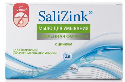 Купить салицинк (salizink) мыло для умывания для жирной и комбинированной кожи с цинком, 100г в Заволжье