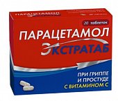 Купить парацетамол экстратаб, таблетки 500мг+150мг, 20 шт в Заволжье