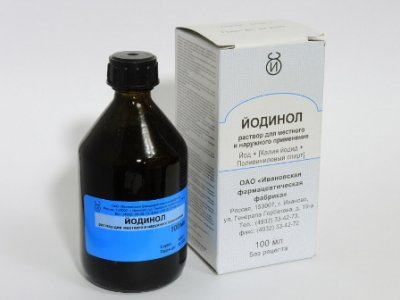 Купить йодинол, раствор для местного и наружного применения, флакон 100мл в Заволжье
