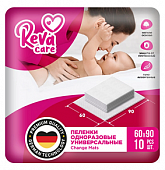 Купить reva care (рева кеа) пеленки одноразовые для детей взрослых и лежачих больных 60х90, 10шт в Заволжье