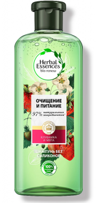 Купить хэрбл эссенсес (herbal essences) шампунь белая клубника и сладкая мята, 400 лм в Заволжье