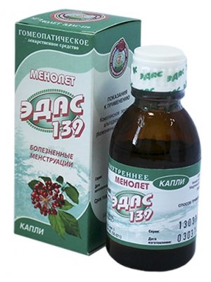 Купить эдас-139 менолет, капли для приема внутрь гомеопатические, 25мл в Заволжье