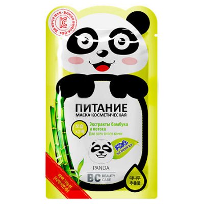 Купить биси бьюти кэйр (bc beauty care) маска тканевая для лица питательная панда 25мл в Заволжье