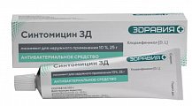 Купить синтомицин, линимент для наружного применения 10%, 25г в Заволжье