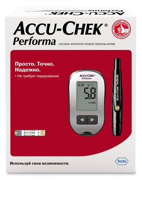 Купить глюкометр accu-chek performa (акку-чек), комплект в Заволжье