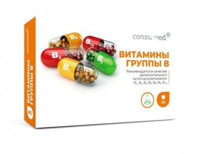 Купить комплекс для нервной системы (витамины группы в) консумед (consumed), таблетки 30 шт бад в Заволжье