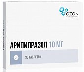 Купить арипипразол, таблетки 10мг, 30 шт в Заволжье