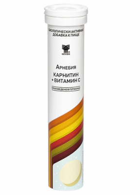 Купить арнебия карнитин+витамин с, таблетки шипучие, 20 шт бад в Заволжье
