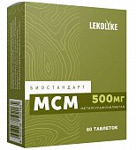 Купить lekolike (леколайк) биостандарт мсм (метилсульфонилметан), таблетки массой 600 мг 60 шт. бад в Заволжье