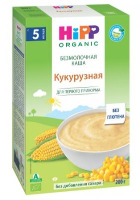 Купить хипп каша, зерн.органич. кукурузная 200г (хипп, австрия) в Заволжье