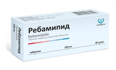 Купить ребамипид, таблетки покрытые пленочной оболочкой 100мг, 30 шт в Заволжье