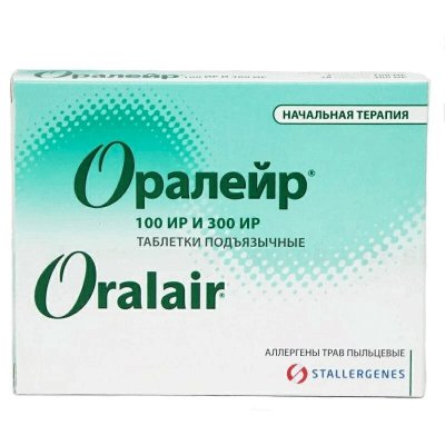 Купить оралейр, таблетки подъязычные 100ир 3 шт + 300ир, 28 шт от аллергии в Заволжье