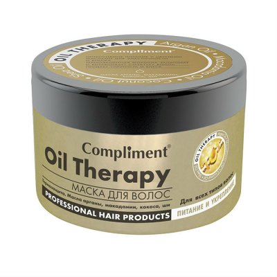 Купить compliment oil therapy (комплимент) маска для всех типов волос питание и укрепление, 500мл в Заволжье