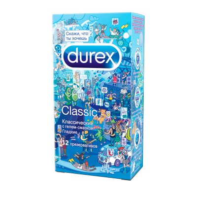 Купить durex (дюрекс) презервативы classic, 12 шт doodle в Заволжье