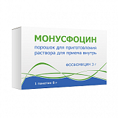 Купить монусфоцин, порошок для приготовления раствора для приема внутрь, пакет 3г, 1 шт в Заволжье