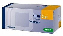 Купить энап, таблетки 5мг, 60 шт в Заволжье