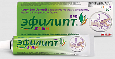 Купить эфилипт бро бэби, крем для детей разогревающий с отхаркивающим эффектом, туба 20г в Заволжье