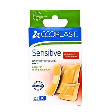 Ecoplast Sensitive набор нетканных пластырей, 16 шт