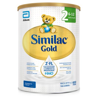 Купить симилак (similac) gold 2, смесь молочная 6-12 мес. 800г в Заволжье