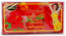 Чай Похудей плюс стройная фигура с Гибискусом и ароматом клубники, фильтр-пакеты 2г, 30 шт БАД