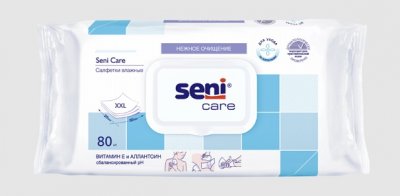 Купить seni care (сени кеа) салфетки влажные для ухода с витамином е и аллантоином 80шт в Заволжье