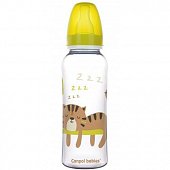 Купить canpol (канпол) бутылочка pp с силиконовой соской africa с 12 месяцев желтая, 250мл в Заволжье