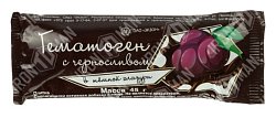 Купить гематоген с черносливом в темной глазури плитка, 45г бад в Заволжье