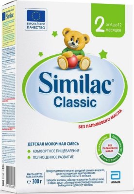 Купить симилак (similac) классик 2, смесь молочная 6-12 месяцев, 300г в Заволжье