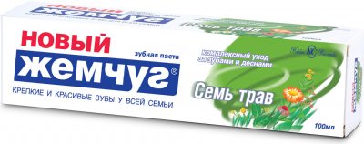 Купить новый жемчуг зубная паста 7трав, 100мл в Заволжье