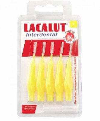 Купить lacalut (лакалют) ершик для зубные, интердентал размер l d 4мм, 5 шт в Заволжье