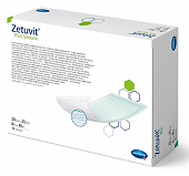 Купить silicone plus zetuvit (цетувит) повязка суперабсорбирующая с контактным слоем из силикона 20см х25см, 10шт в Заволжье