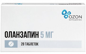 Оланзапин, таблетки диспергируемые в полости рта 5 мг, 28 шт