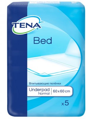 Купить tena (тена) простыня медицинская bed normal 60 x 60см, 5 шт в Заволжье