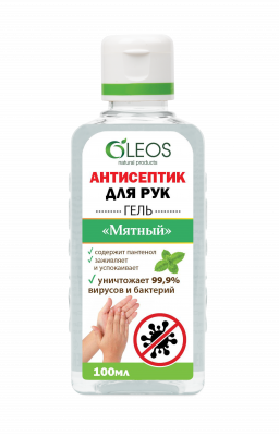 Купить oleos (олеос) антисептик для рук мятный 100мл в Заволжье