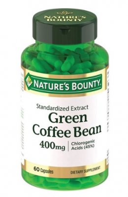 Купить nature's bounty (нэйчес баунти) зеленые кофейные зерна 400мг, капсулы 525мг 60 шт бад в Заволжье