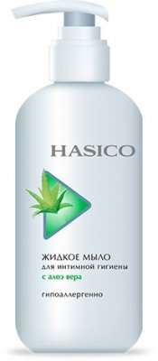 Купить хасико (hasico) мыло жидкое для интимной гигиены алоэ вера, 250 мл в Заволжье