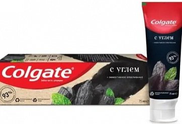 Колгейт (Colgate) Зубная паста эффективное отбеливание с углем 75 мл