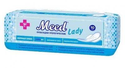 Купить meed lady (мид леди) прокладки урологические нормал плюс, 10 шт в Заволжье