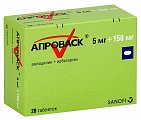 Купить апроваск, таблетки, покрытые пленочной оболочкой 5мг+150мг, 28 шт в Заволжье