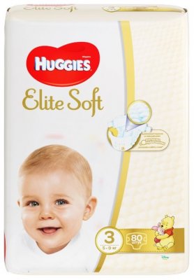 Купить huggies (хаггис) подгузники elitesoft 3, 5-9кг 80 шт в Заволжье