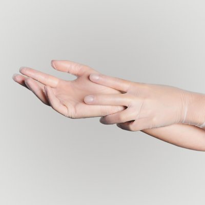 Купить перчатки sf gloves диагностические виниловые нестерильные неопудрен размер l, 50 пар, прозрачные в Заволжье