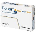 Купить лозап плюс, таблетки, покрытые пленочной оболочкой 12,5мг+50мг, 30 шт в Заволжье