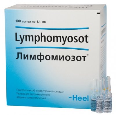 Купить лимфомиозот, раствор для внутримышечного введения гомеопатический 1,1мл, ампулы 100шт в Заволжье