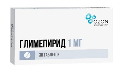 Купить глимепирид, таблетки 1мг, 30 шт в Заволжье