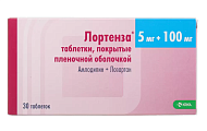 Купить лортенза, таблетки, покрытые пленочной оболочкой 5мг+100мг, 30 шт в Заволжье