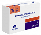 Купить атомоксетин канон, капсулы 18мг 14шт в Заволжье