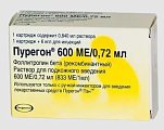 Купить пурегон, раствор для подкожного введения 600ме/0,72мл, картридж 0,75мл в Заволжье