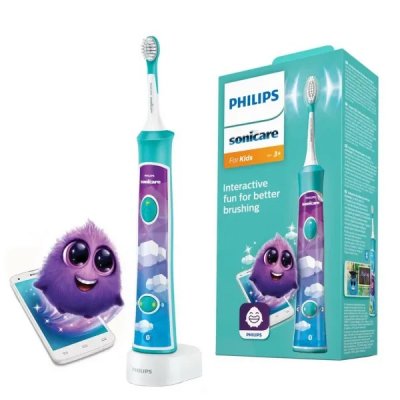 Купить электрическая зубная щётка philips sonicare for kids (филипс) hx6322/04 с мобильным приложением в Заволжье