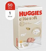 Купить huggies (хаггис) подгузники elitesoft 1, 3-5кг 50 шт в Заволжье