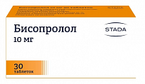 Купить бисопролол, таблетки, покрытые пленочной оболочкой 10мг, 30 шт в Заволжье